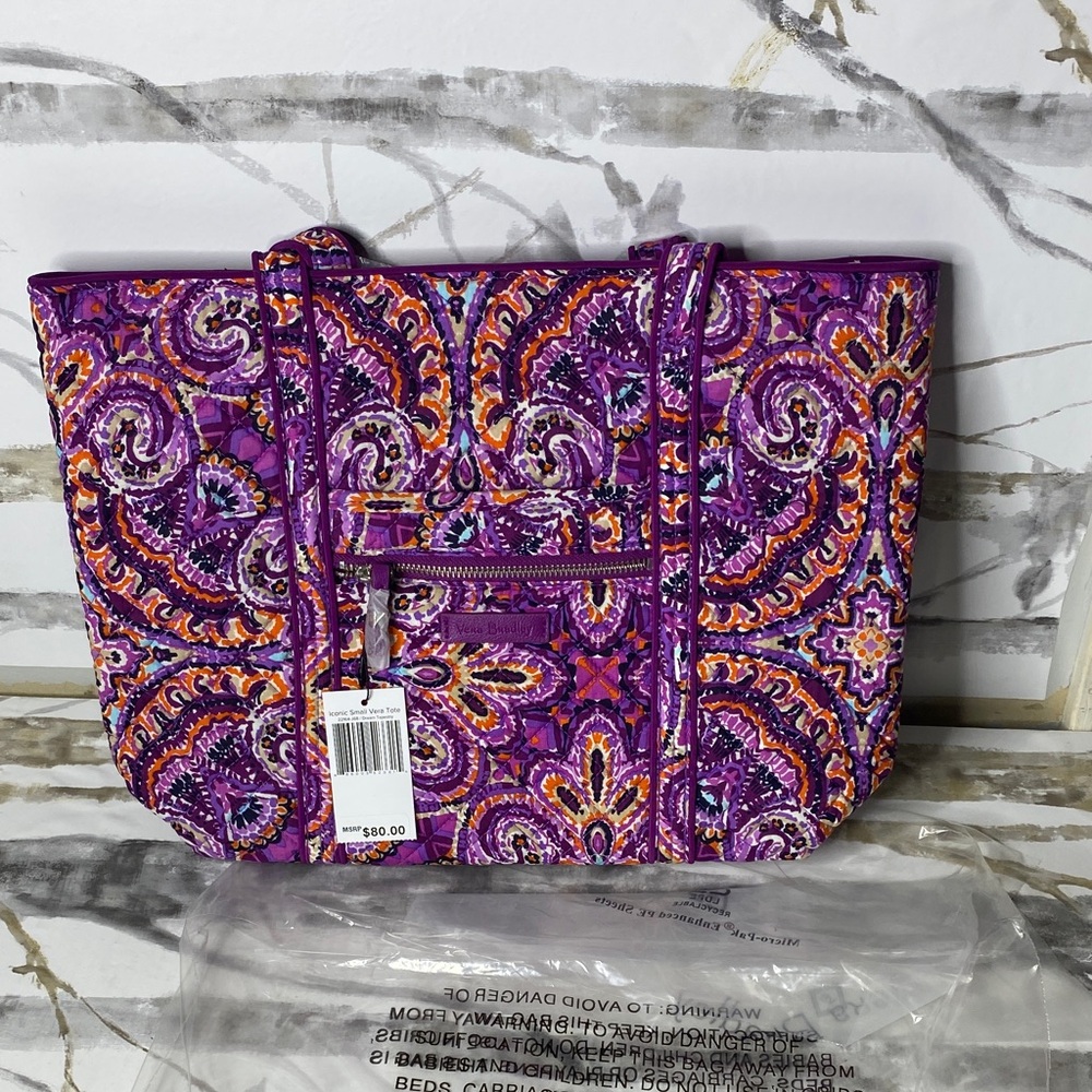 New Vera Bradley Iconic Small Vera Totedream Tapestry